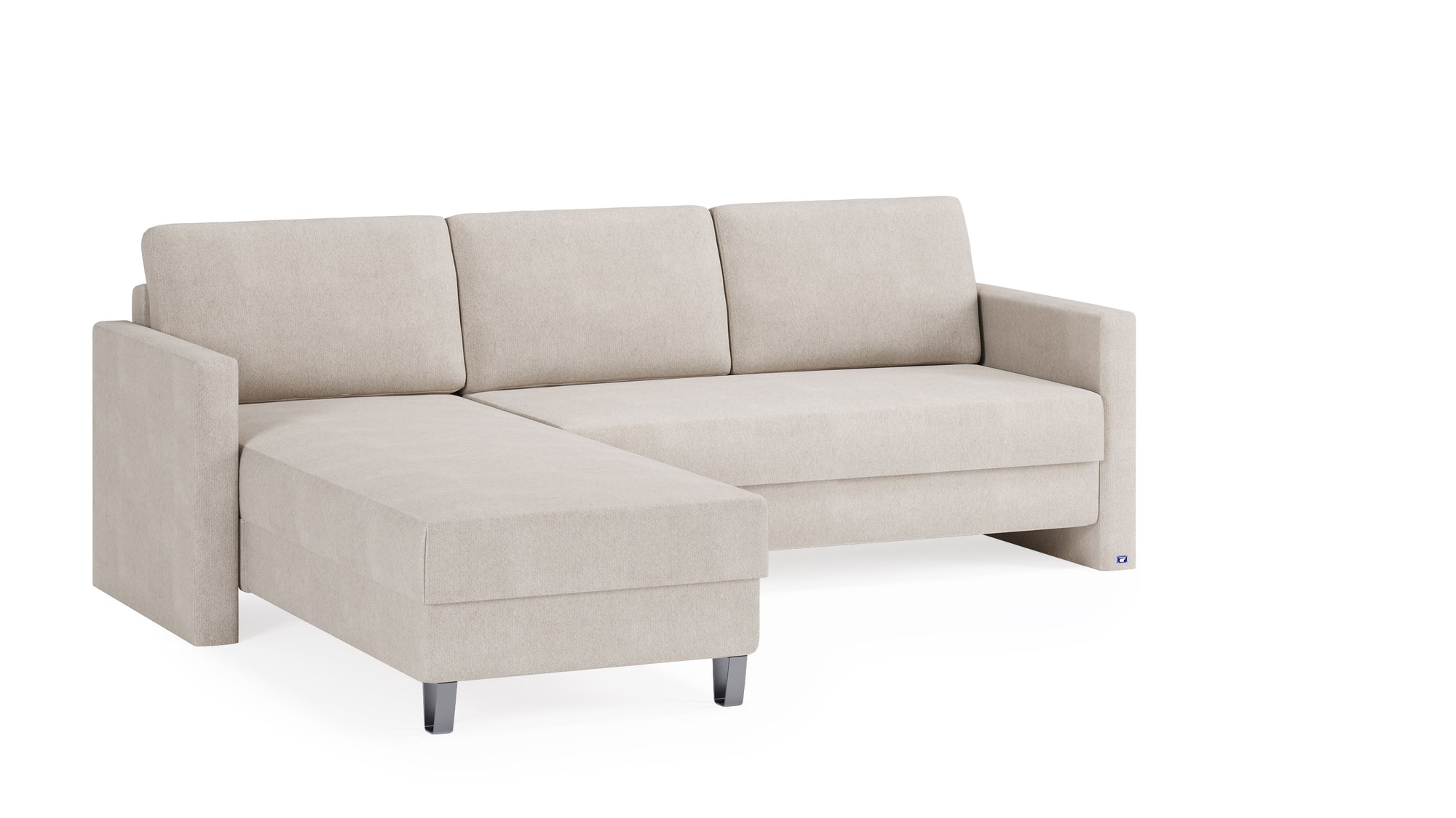 Schlafsofa von Bruno – 140 cm, in Beige