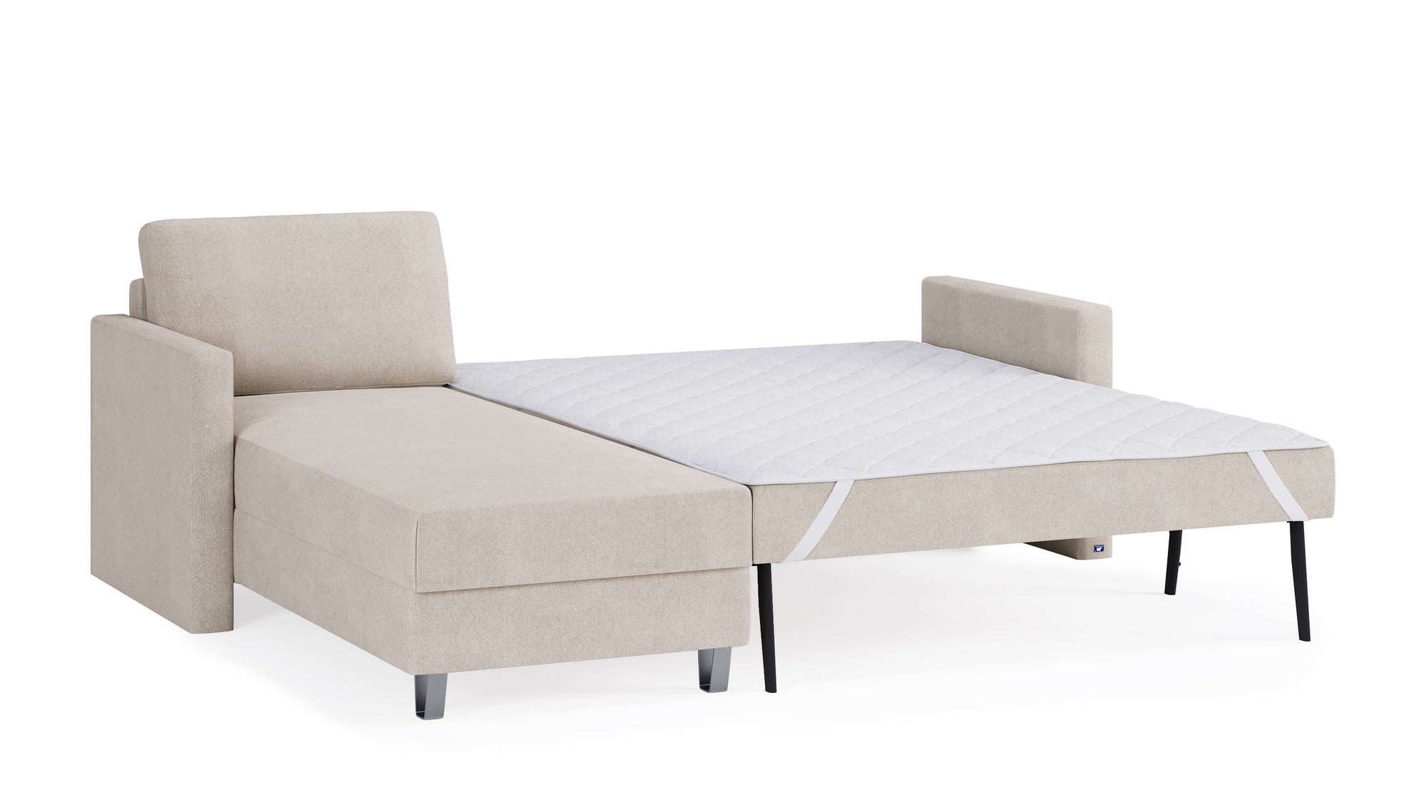 Schlafsofa von Bruno – 140 cm, in Beige