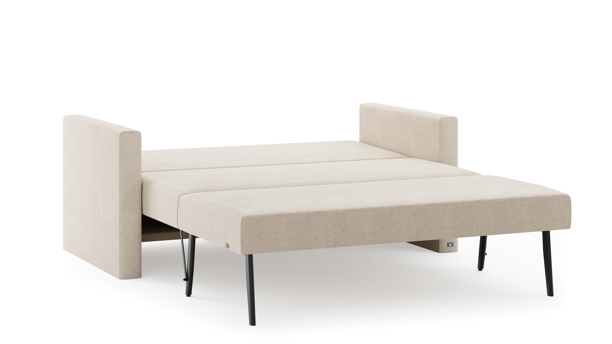 Schlafsofa von Bruno – 140 cm, in Beige
