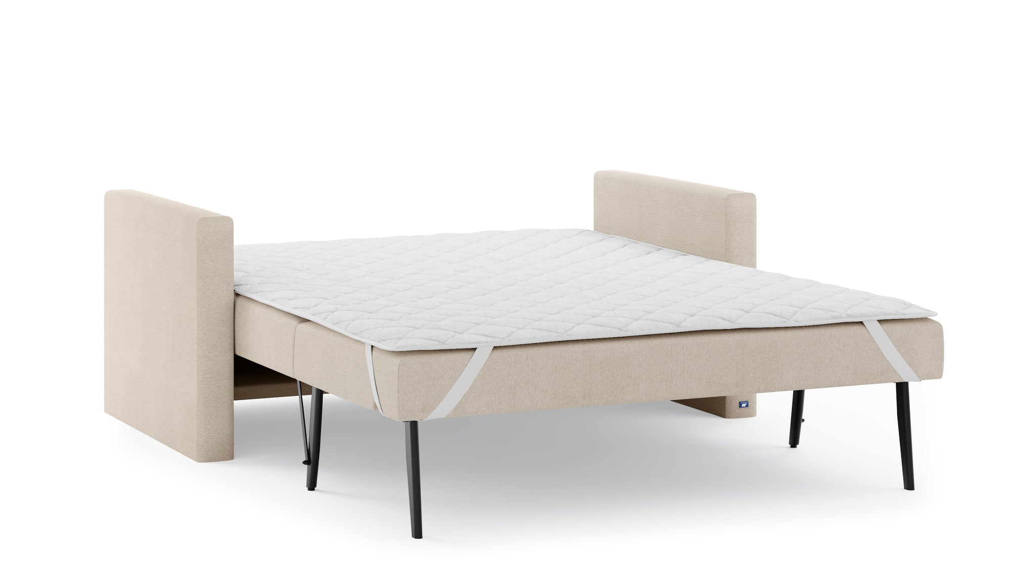Schlafsofa von Bruno – 140 cm, in Beige