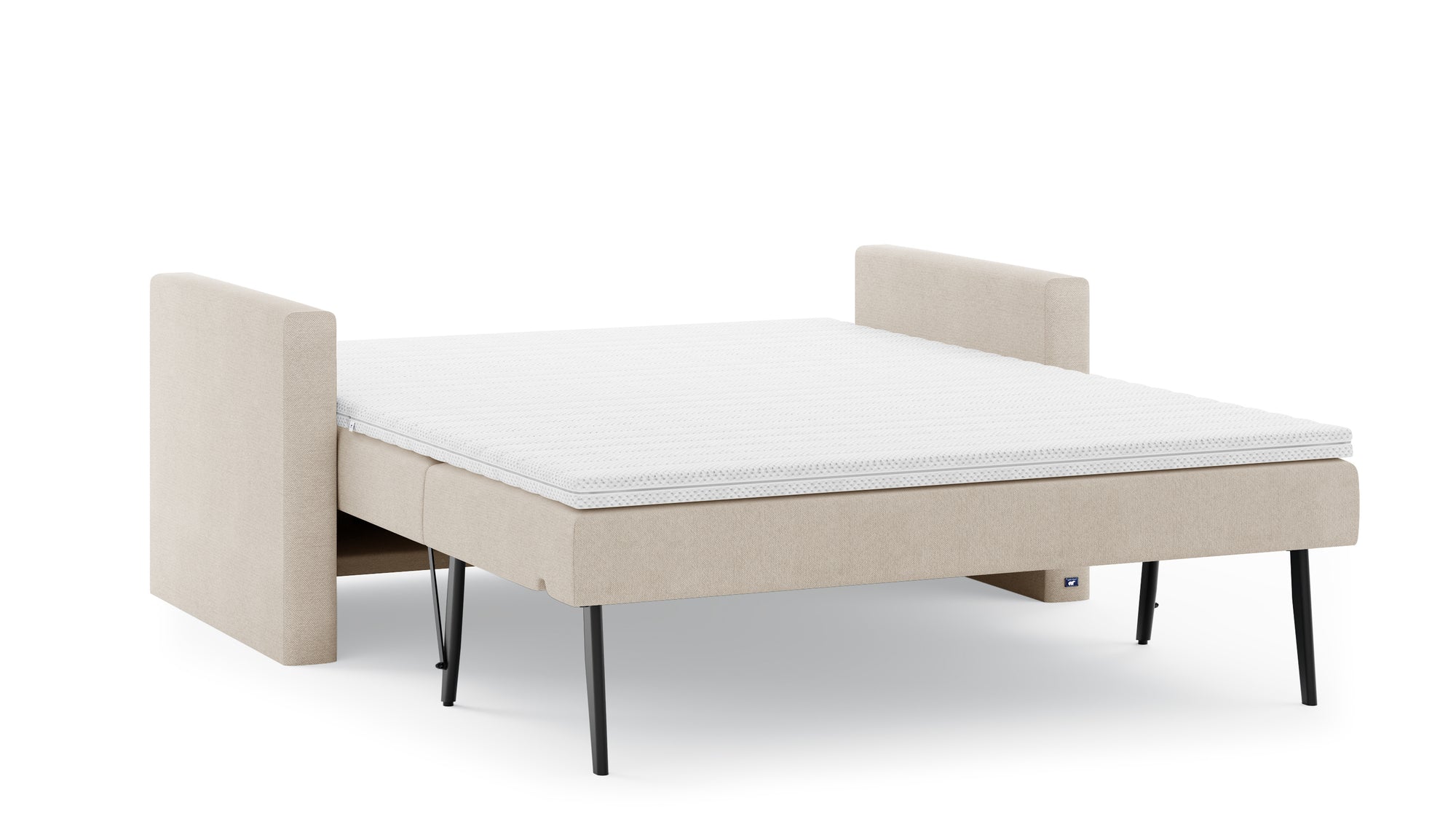 Schlafsofa von Bruno – 140 cm, in Beige