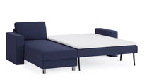 Schlafsofa von Bruno – 140 cm, in Blau