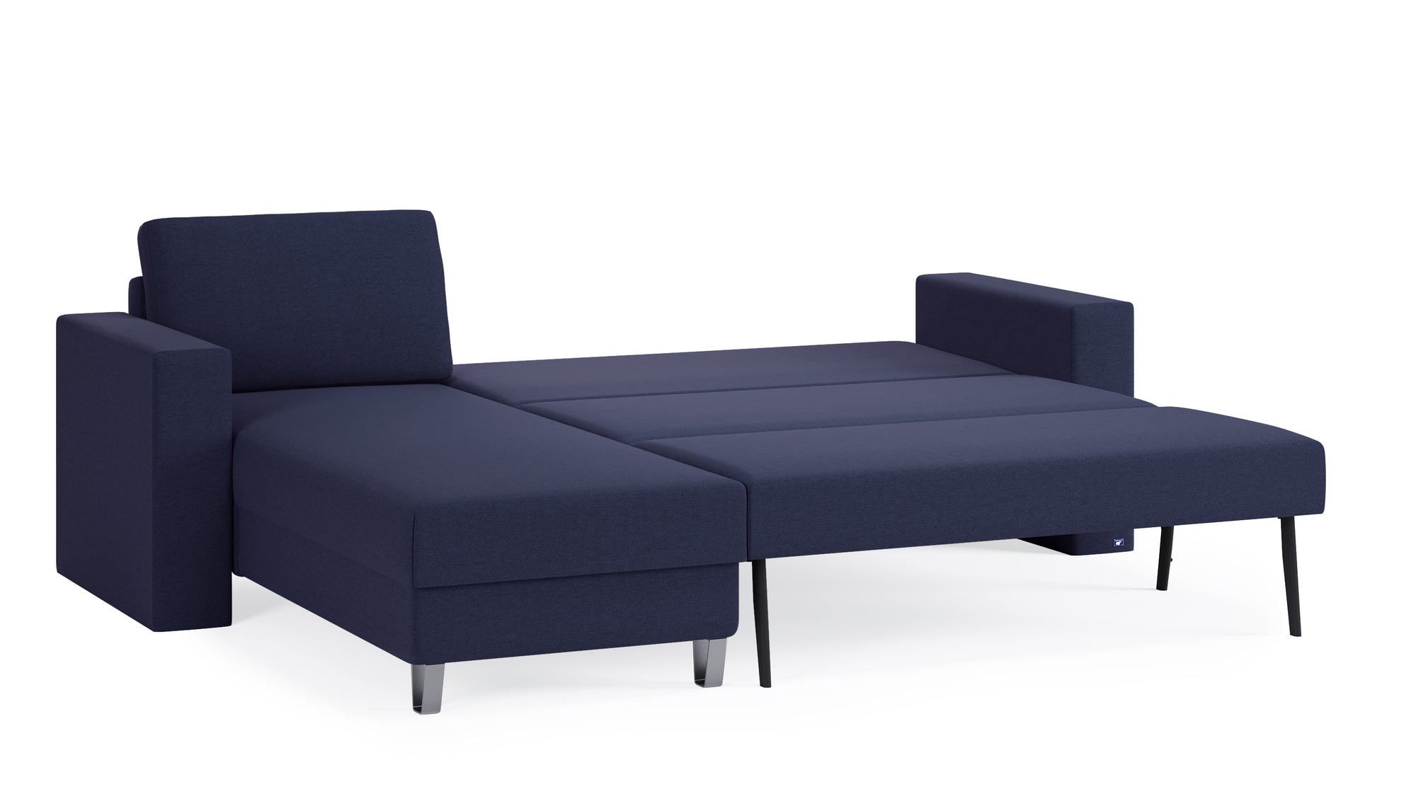 Schlafsofa von Bruno – 140 cm, in Blau
