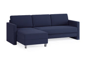 Schlafsofa von Bruno – 140 cm, in Blau