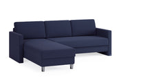 Schlafsofa von Bruno – 140 cm, in Blau