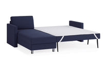 Schlafsofa von Bruno – 140 cm, in Blau