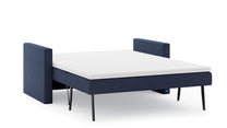 Schlafsofa von Bruno – 140 cm, in Blau