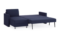 Schlafsofa von Bruno – 140 cm, in Blau