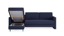 Schlafsofa von Bruno – 160 cm, in Blau