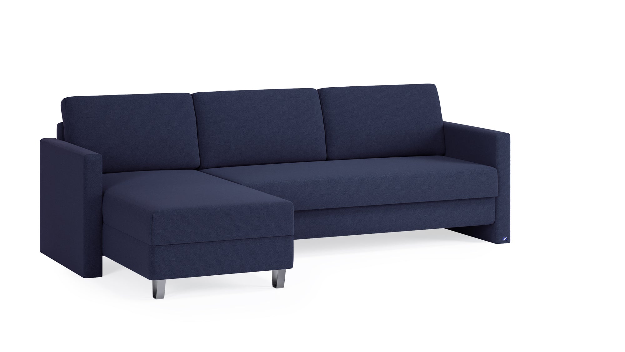 Schlafsofa von Bruno – 160 cm, in Blau