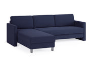 Schlafsofa von Bruno – 160 cm, in Blau