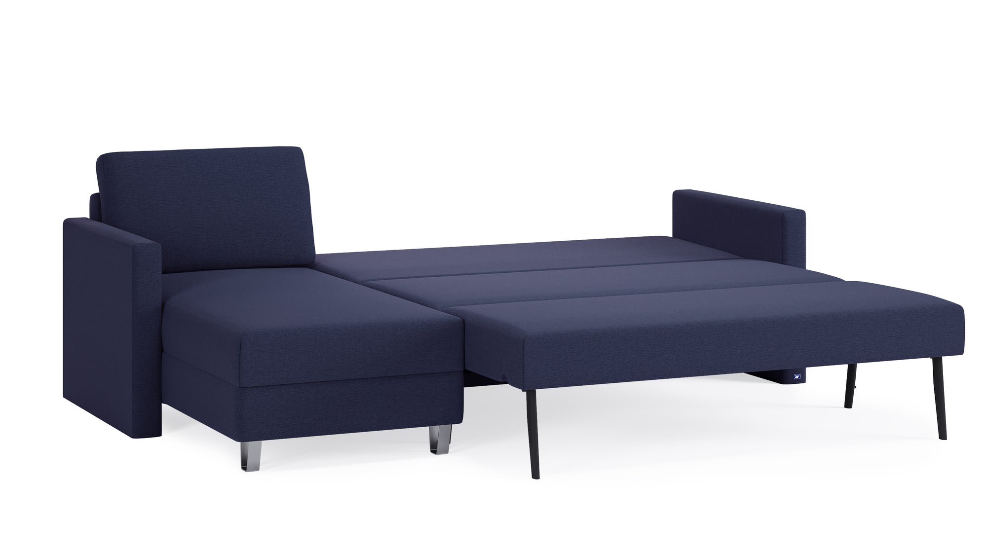 Schlafsofa von Bruno – 160 cm, in Blau