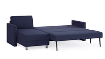 Schlafsofa von Bruno – 160 cm, in Blau