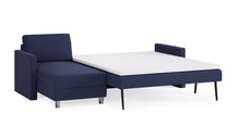 Schlafsofa von Bruno – 160 cm, in Blau