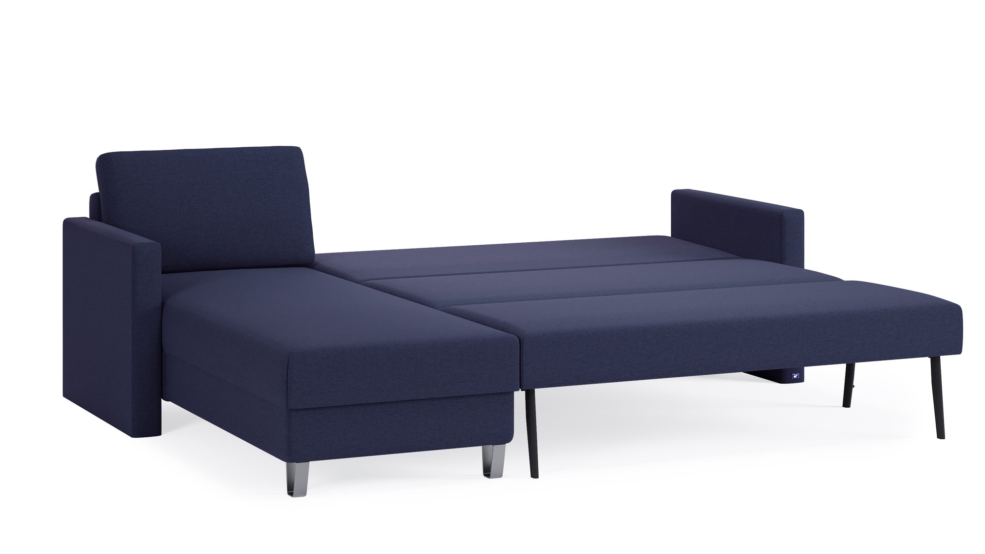 Schlafsofa von Bruno – 160 cm, in Blau