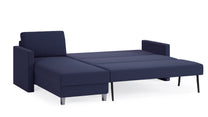 Schlafsofa von Bruno – 160 cm, in Blau
