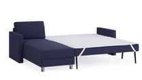 Schlafsofa von Bruno – 160 cm, in Blau
