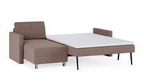 Schlafsofa von Bruno – 140 cm, in Braun