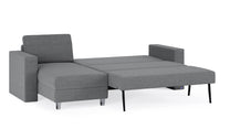 Schlafsofa von Bruno – 140 cm, in Dunkelgrau