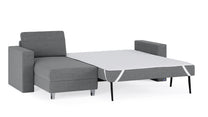 Schlafsofa von Bruno – 140 cm, in Dunkelgrau