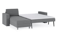 Schlafsofa von Bruno – 140 cm, in Dunkelgrau