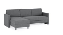 Schlafsofa von Bruno – 140 cm, in Dunkelgrau