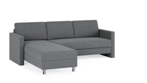 Schlafsofa von Bruno – 140 cm, in Dunkelgrau