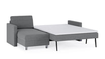 Schlafsofa von Bruno – 140 cm, in Dunkelgrau