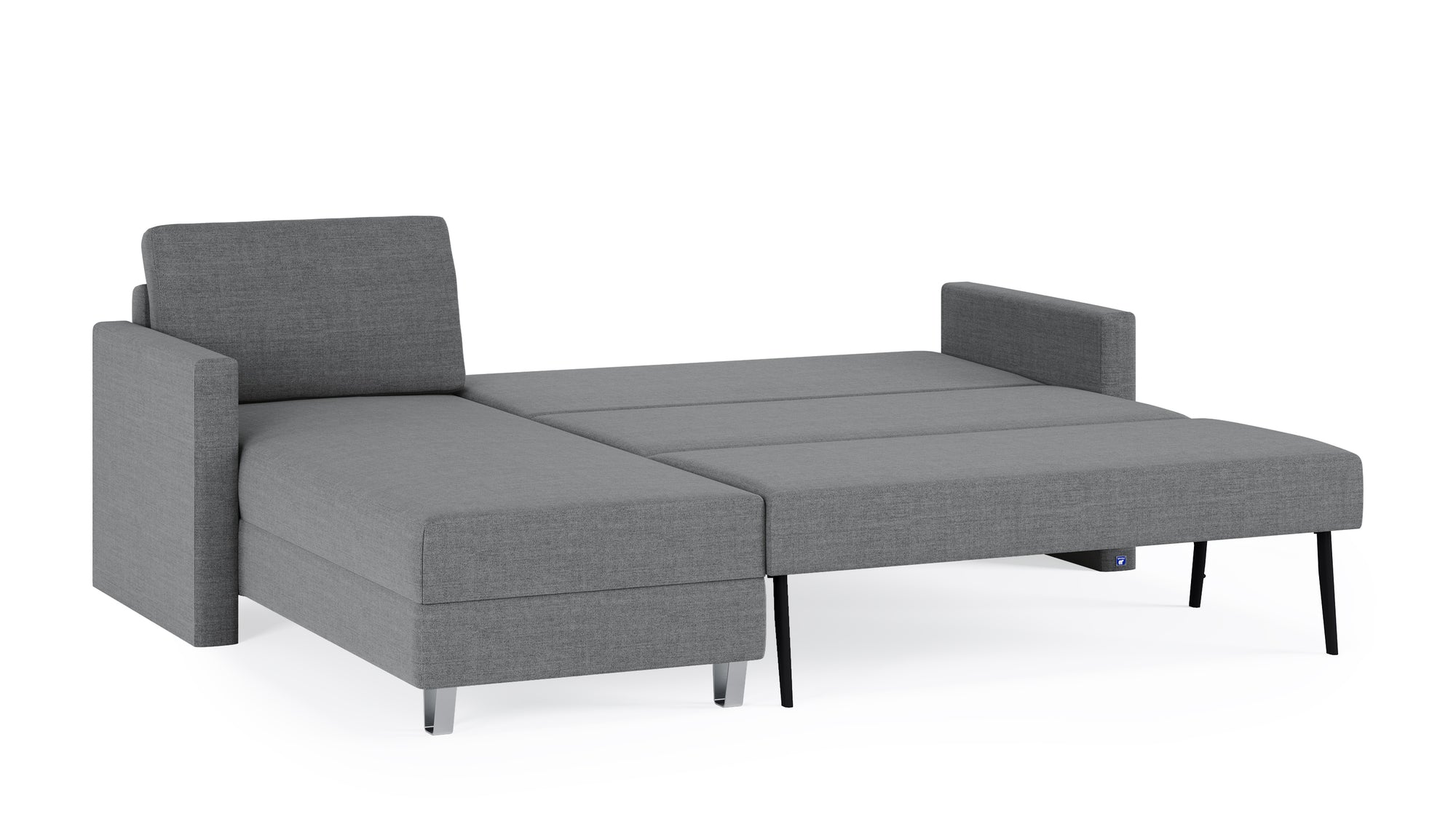 Schlafsofa von Bruno – 140 cm, in Dunkelgrau