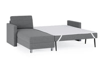 Schlafsofa von Bruno – 140 cm, in Dunkelgrau