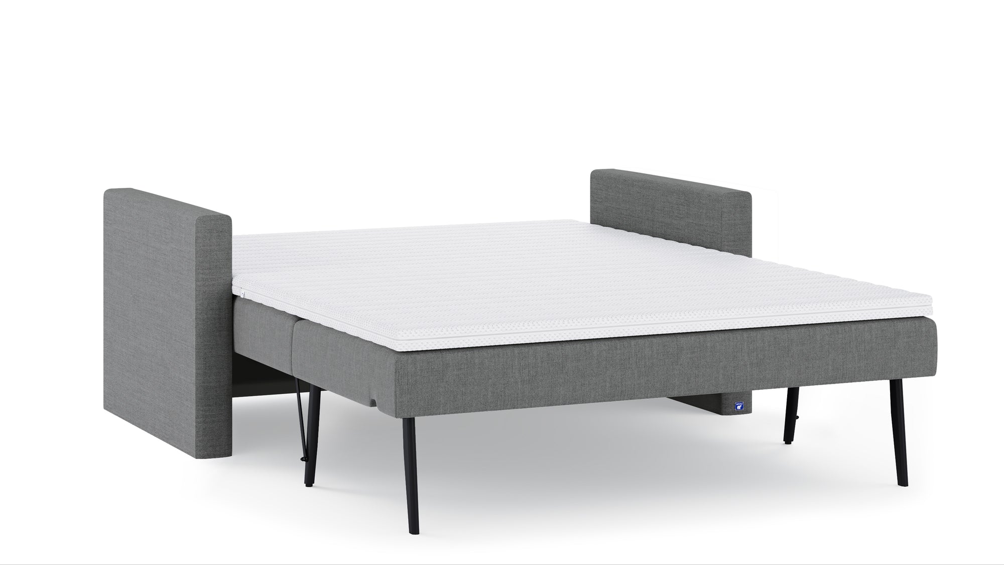 Schlafsofa von Bruno – 140 cm, in Dunkelgrau
