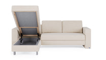 Schlafsofa von Bruno – 140 cm, in Glory Soft Beige