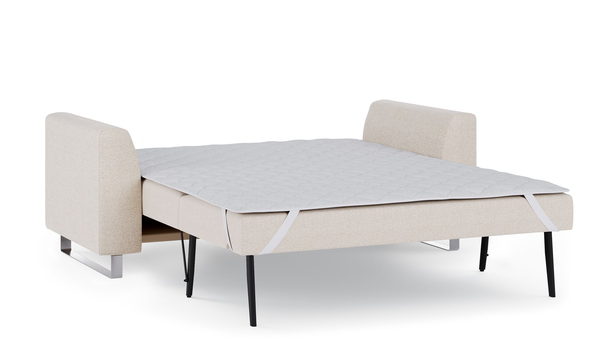 Schlafsofa von Bruno – 140 cm, in Glory Soft Beige