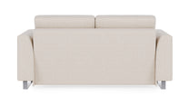 Schlafsofa von Bruno – 140 cm, in Glory Soft Beige, Metallfüße