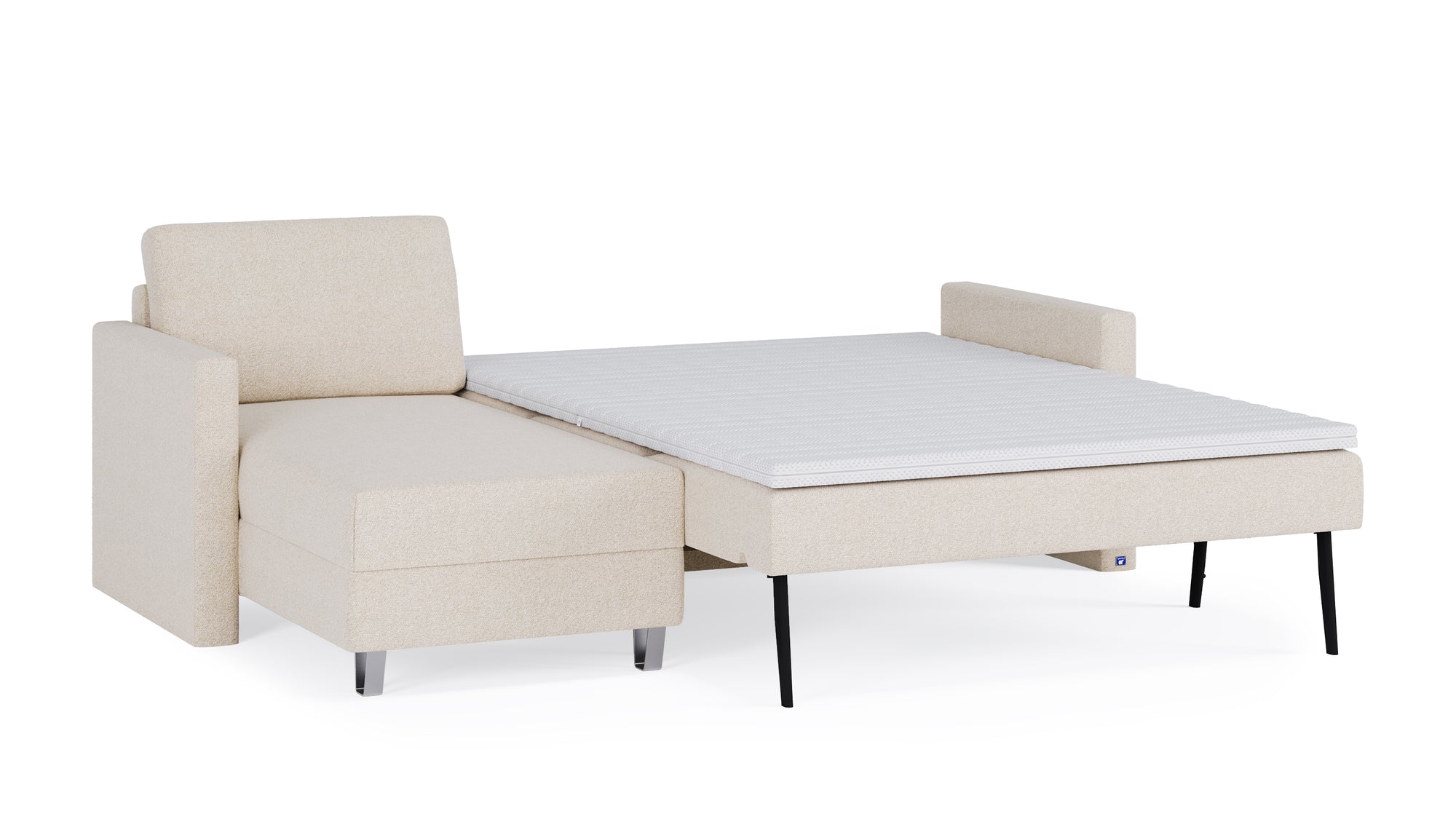 Schlafsofa von Bruno – 140 cm, in Glory Soft Beige