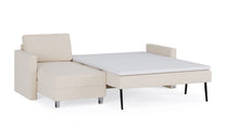 Schlafsofa von Bruno – 140 cm, in Glory Soft Beige