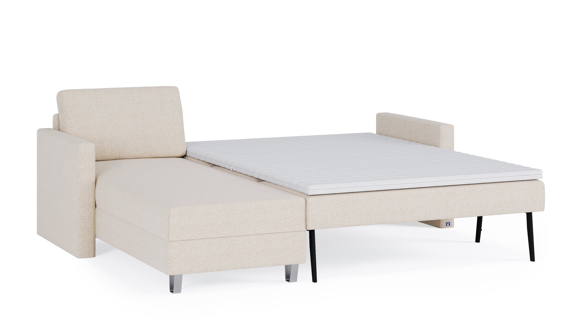 Schlafsofa von Bruno – 140 cm, in Glory Soft Beige