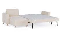Schlafsofa von Bruno – 160 cm, in Glory Soft Beige, Holzfüße