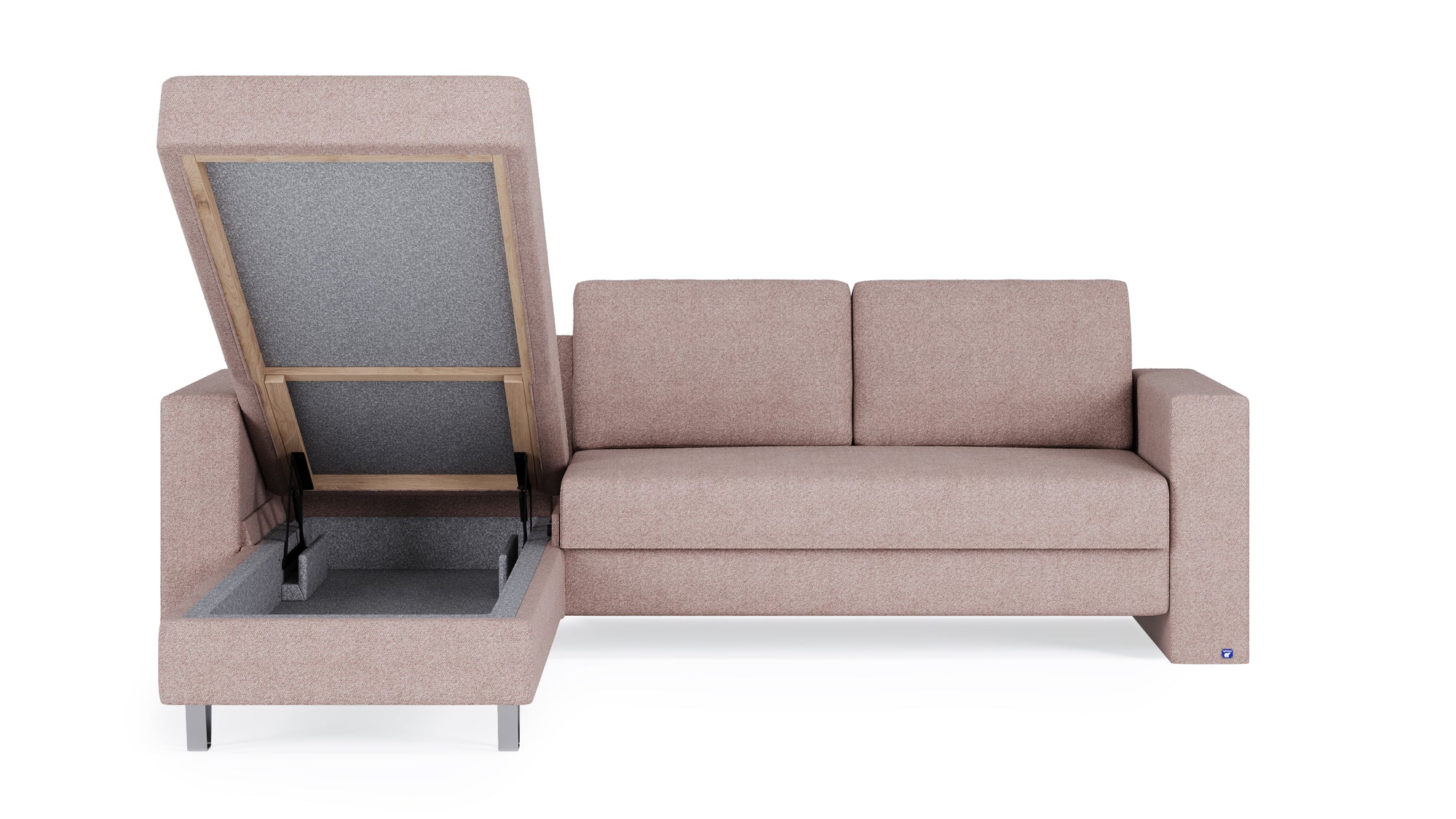 Schlafsofa von Bruno – 140 cm, in Glory Blush