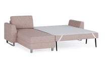 Schlafsofa von Bruno – 140 cm, in Glory Blush, Metallfüße