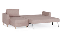Schlafsofa von Bruno – 160 cm, in Glory Blush, Holzfüße