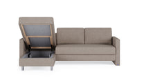 Schlafsofa von Bruno – 140 cm, in Glory Taupe