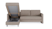 Schlafsofa von Bruno – 140 cm, in Glory Taupe