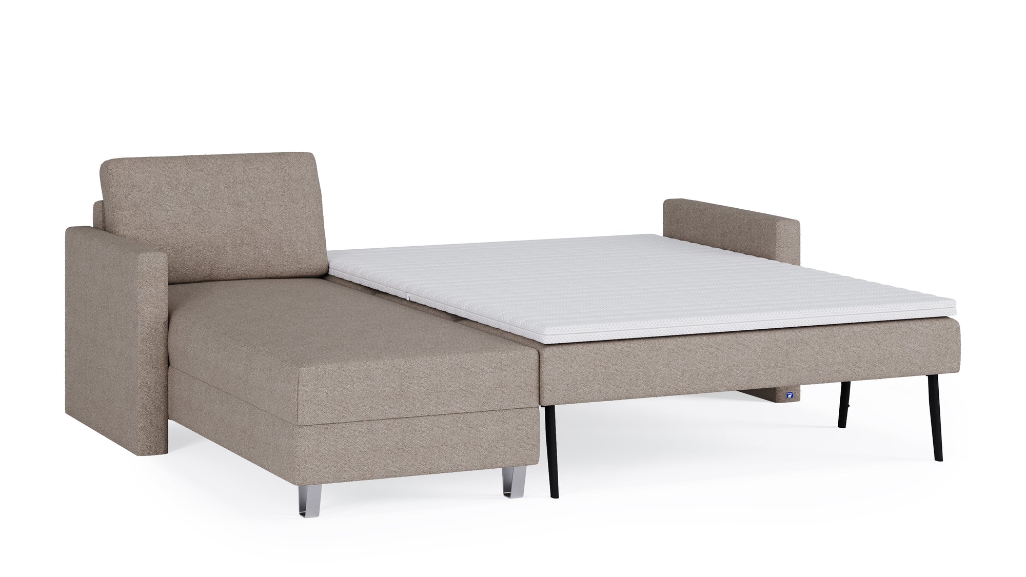 Schlafsofa von Bruno – 140 cm, in Glory Taupe