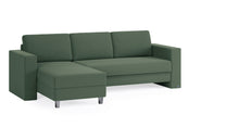 Schlafsofa von Bruno – 140 cm, in Grün