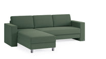 Schlafsofa von Bruno – 140 cm, in Grün
