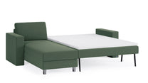 Schlafsofa von Bruno – 140 cm, in Grün