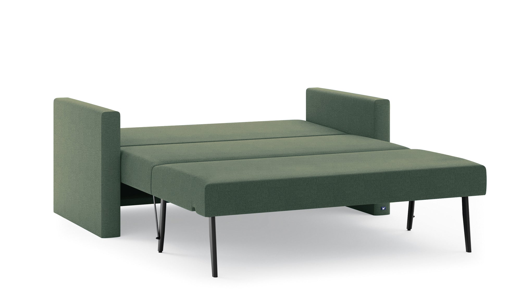 Schlafsofa von Bruno – 140 cm, in Grün