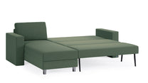 Schlafsofa von Bruno – 140 cm, in Grün