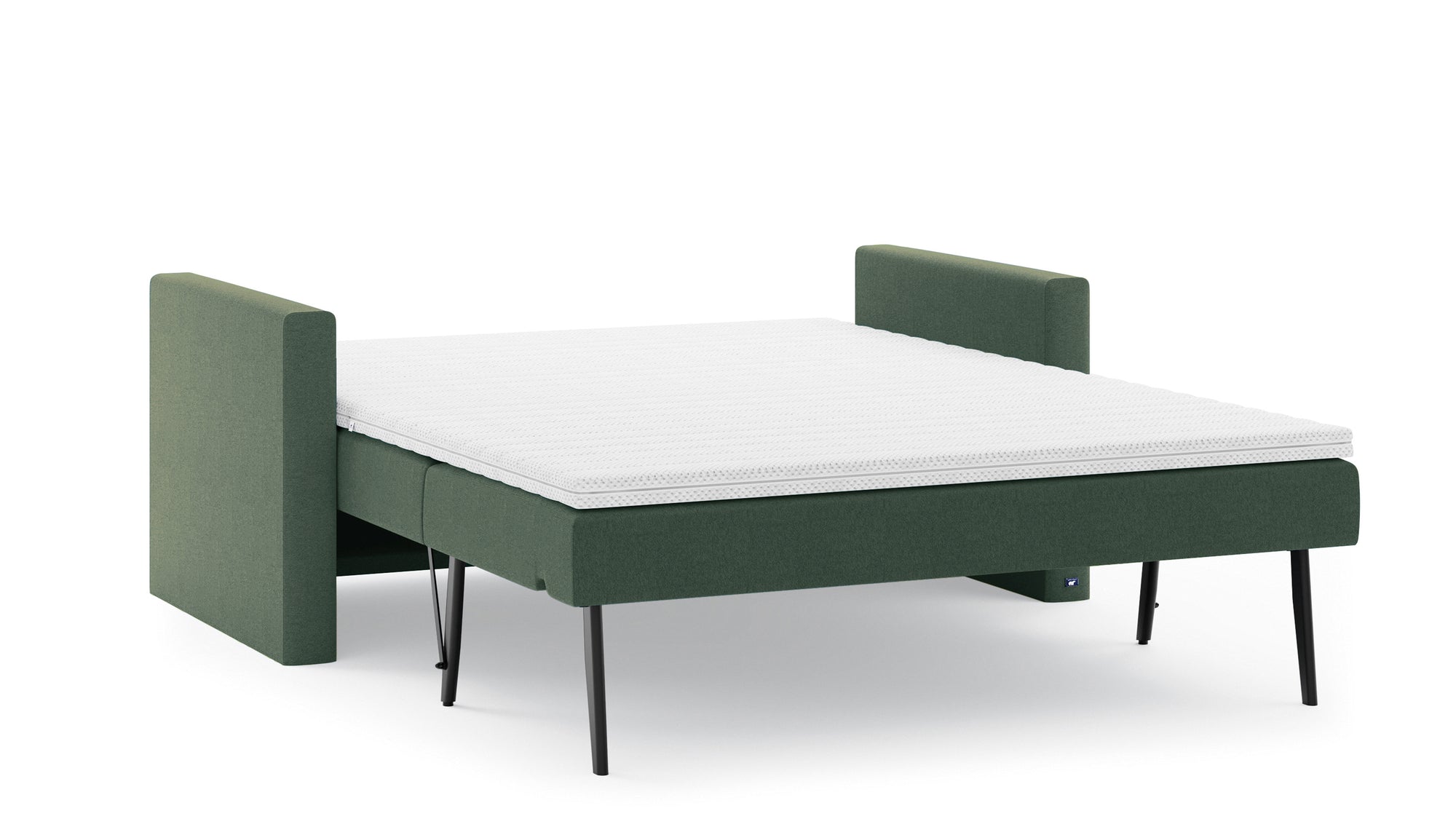 Schlafsofa von Bruno – 140 cm, in Grün
